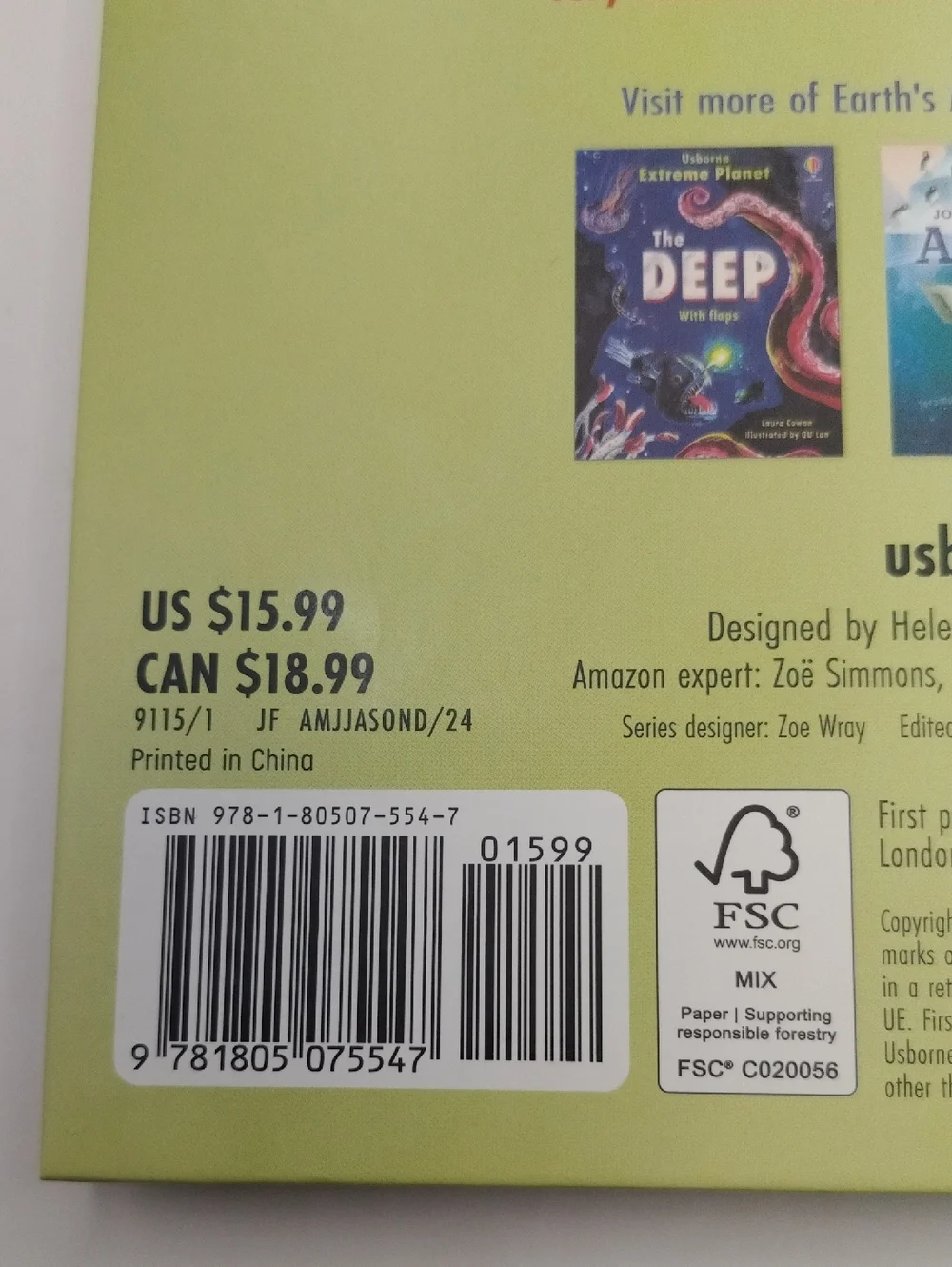 usborne extreme planet